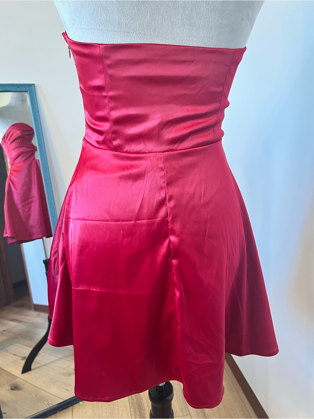 Altar'd State Red Strapless Mini Dress with Cutouts - Picture 5 of 8